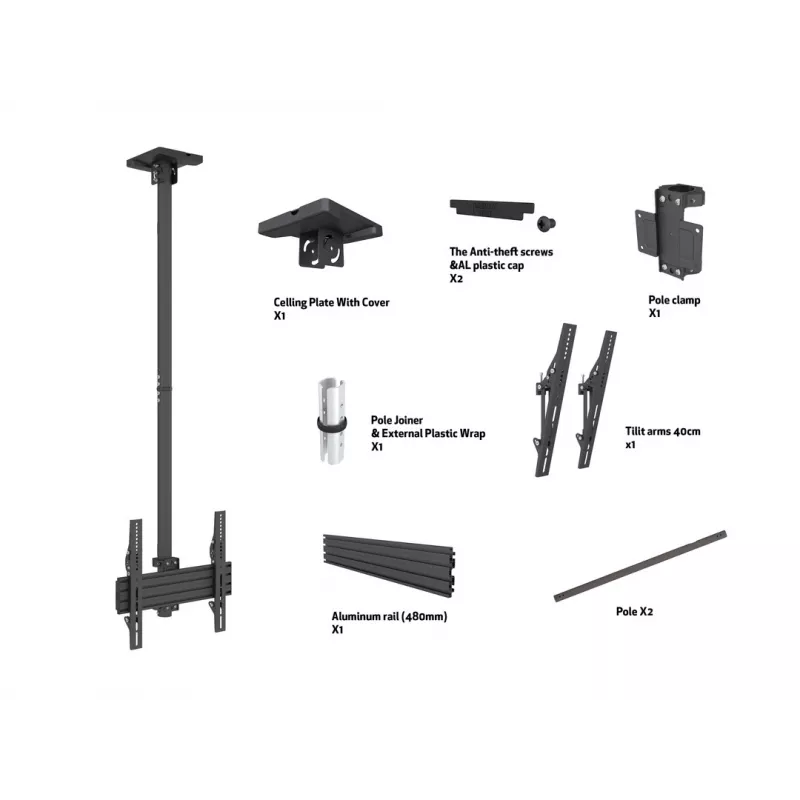 Multibrackets M kattoteline Pro MBC1U VESA 400