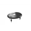 Läpivientijalusta MULTIBRACKETS M Deskmount HD — alumiinikotelo, musta, Ø 21 cm, K 40 mm, 500 g