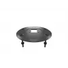 Läpivientijalusta MULTIBRACKETS M Deskmount HD — alumiinikotelo, musta, Ø 21 cm, K 40 mm, 500 g