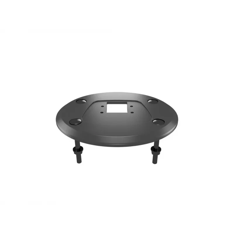 Läpivientijalusta MULTIBRACKETS M Deskmount HD — alumiinikotelo, musta, Ø 21 cm, K 40 mm, 500 g