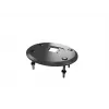 Läpivientijalusta MULTIBRACKETS M Deskmount HD — alumiinikotelo, musta, Ø 21 cm, K 40 mm, 500 g