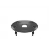 Läpivientijalusta MULTIBRACKETS M Deskmount HD — alumiinikotelo, musta, Ø 21 cm, K 40 mm, 500 g