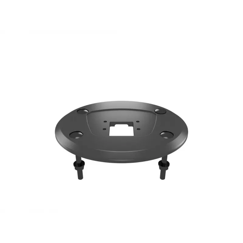 Läpivientijalusta MULTIBRACKETS M Deskmount HD — alumiinikotelo, musta, Ø 21 cm, K 40 mm, 500 g