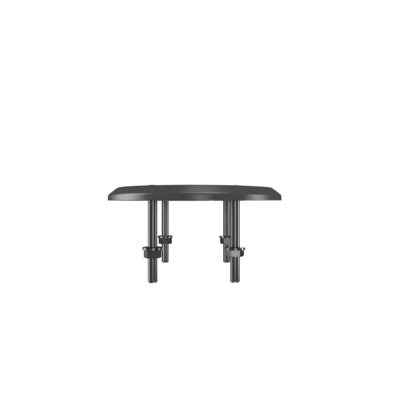 Läpivientijalusta MULTIBRACKETS M Deskmount HD — alumiinikotelo, musta, Ø 21 cm, K 40 mm, 500 g