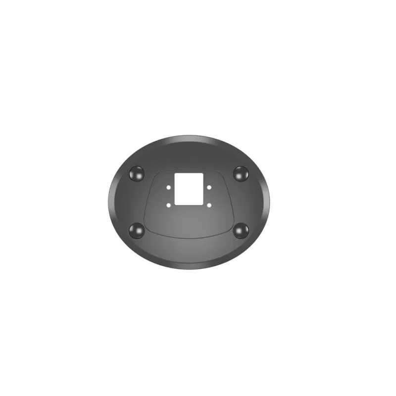 Läpivientijalusta MULTIBRACKETS M Deskmount HD — alumiinikotelo, musta, Ø 21 cm, K 40 mm, 500 g