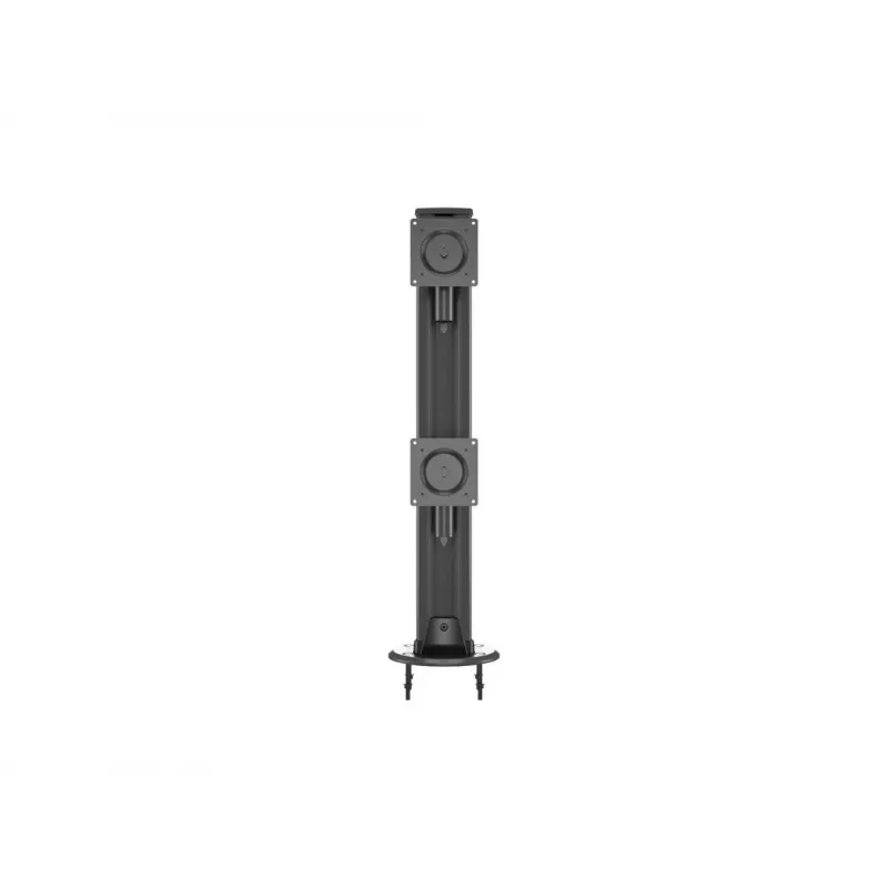 Läpivientijalusta MULTIBRACKETS M Deskmount HD — alumiinikotelo, musta, Ø 21 cm, K 40 mm, 500 g