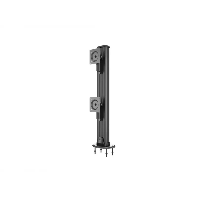 Läpivientijalusta MULTIBRACKETS M Deskmount HD — alumiinikotelo, musta, Ø 21 cm, K 40 mm, 500 g