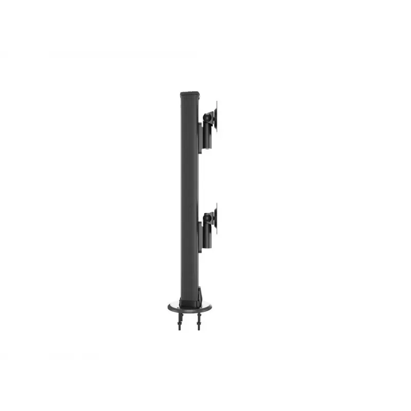 Läpivientijalusta MULTIBRACKETS M Deskmount HD — alumiinikotelo, musta, Ø 21 cm, K 40 mm, 500 g