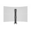 Läpivientijalusta MULTIBRACKETS M Deskmount HD — alumiinikotelo, musta, Ø 21 cm, K 40 mm, 500 g