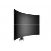 Läpivientijalusta MULTIBRACKETS M Deskmount HD — alumiinikotelo, musta, Ø 21 cm, K 40 mm, 500 g