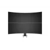 Läpivientijalusta MULTIBRACKETS M Deskmount HD — alumiinikotelo, musta, Ø 21 cm, K 40 mm, 500 g