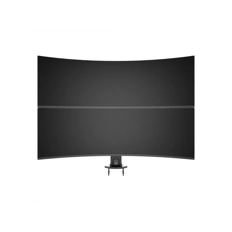 Läpivientijalusta MULTIBRACKETS M Deskmount HD — alumiinikotelo, musta, Ø 21 cm, K 40 mm, 500 g
