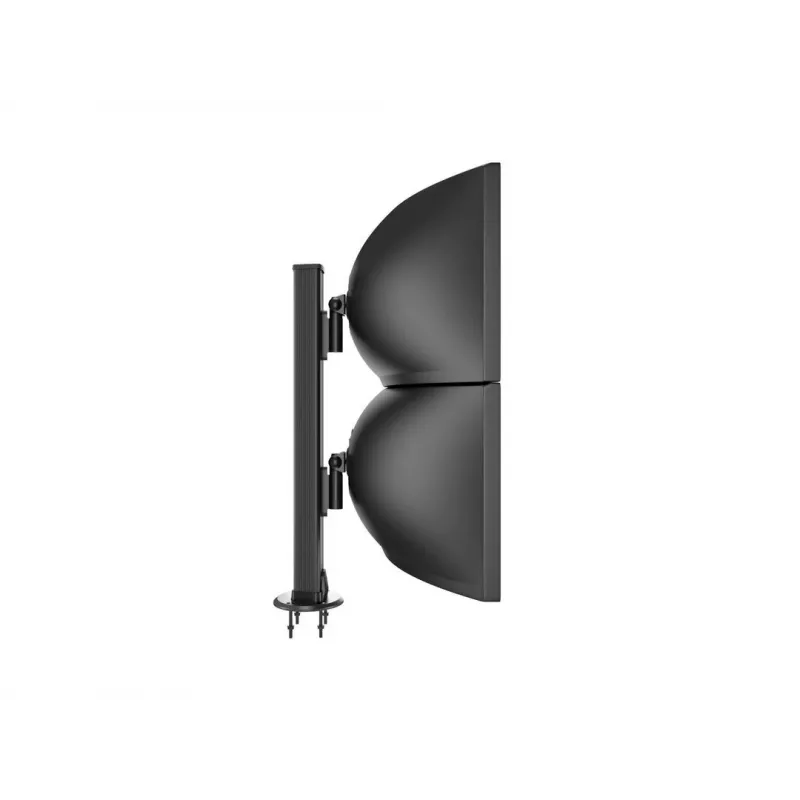 Läpivientijalusta MULTIBRACKETS M Deskmount HD — alumiinikotelo, musta, Ø 21 cm, K 40 mm, 500 g