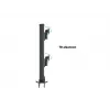 Läpivientijalusta MULTIBRACKETS M Deskmount HD — alumiinikotelo, musta, Ø 21 cm, K 40 mm, 500 g