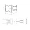 TV-seinäteline Multibrackets M Universal Flexarm Pro Single musta — 40 kg, VESA 200x200–600x400, 40