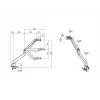 Multibrackets M Gaslift Arm Samsung G9 Single musta 20 kg pöytäasennus