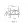 Multibrackets M VESA Bolt Down TV-teline Turn 400 MAX 30 kg 23-55