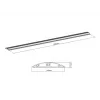 Multibrackets M kaapelikanava lattia musta – 139 mm L – 1600 mm P