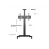 Multibrackets M moottoroitu julkinen lattiateline yksipylväs 170 HD 60 kg kapasiteetti 32-75