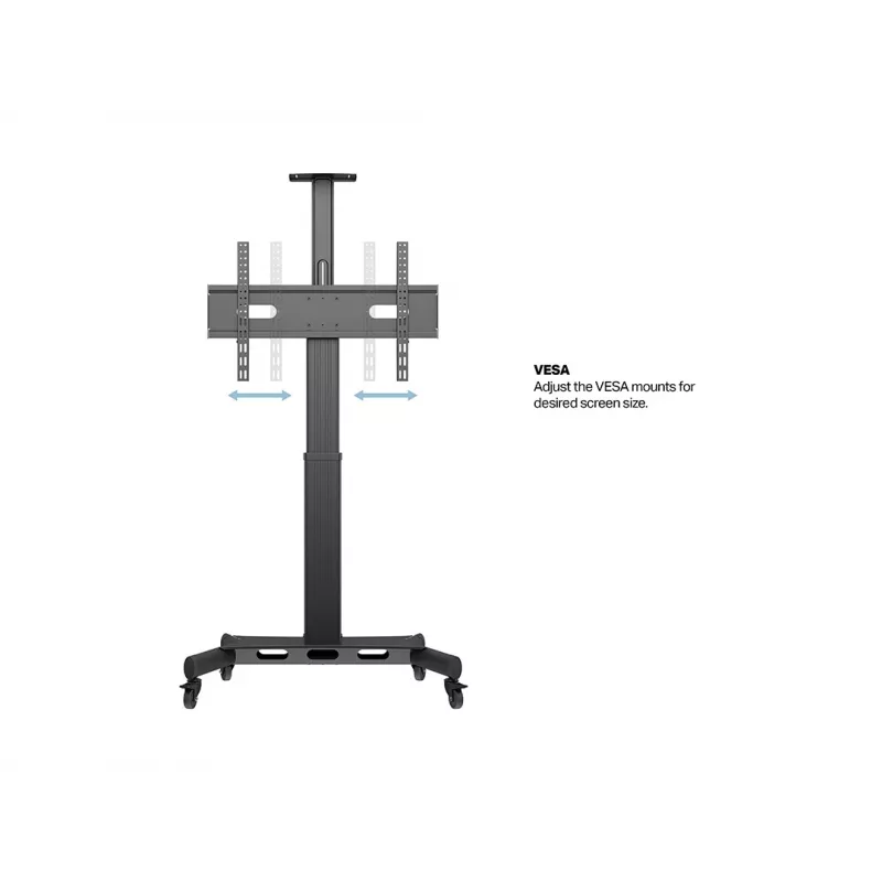 Multibrackets M moottoroitu julkinen lattiateline yksipylväs 170 HD 60 kg kapasiteetti 32-75