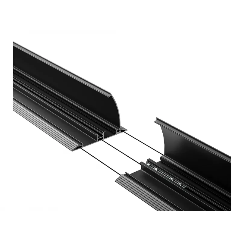 Kaapelilattiasuoja Multibrackets M Cable Cover Floor musta 139 mm L 2200 mm P