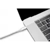 USB-C–USB-C-kaapeli Ochno O-USBG2-70-1 — USB 3.2 Gen 2, DP Alt Mode 1.4, uros–uros, punottu, 0,7 m, valkoinen