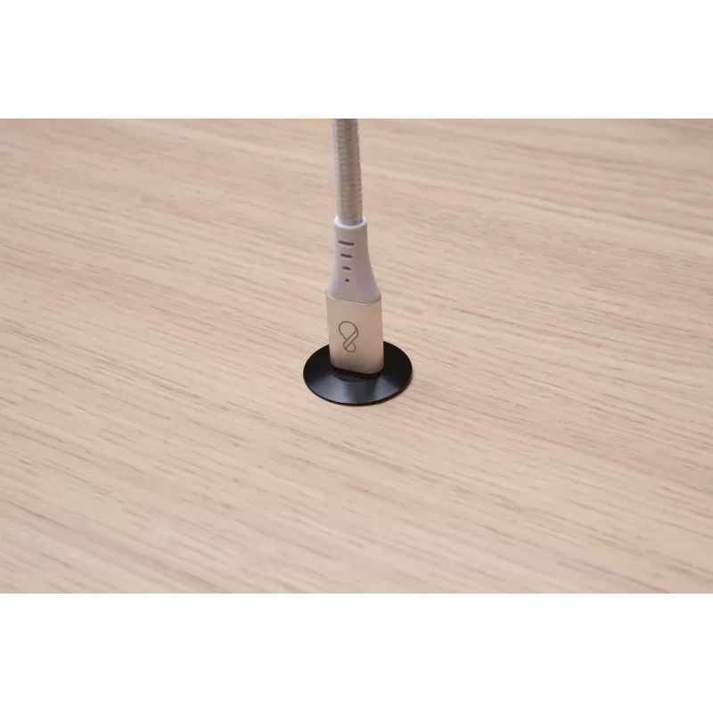 USB-C–USB-C-kaapeli Ochno O-USBG2-70-1 — USB 3.2 Gen 2, DP Alt Mode 1.4, uros–uros, punottu, 0,7 m, valkoinen
