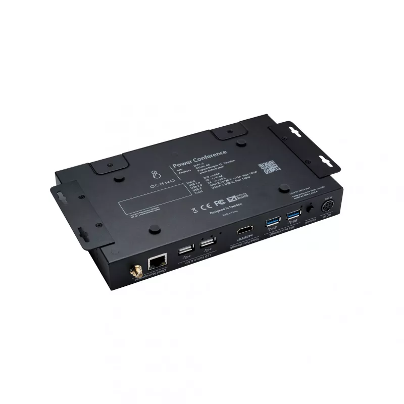 Ochno Power Conference 3 Single, johdollinen, USB 3.2 Gen 2 (3.1 Gen 2) Type-C, 100 W, 1.4/2.3, 10,100 Mbit/s, musta