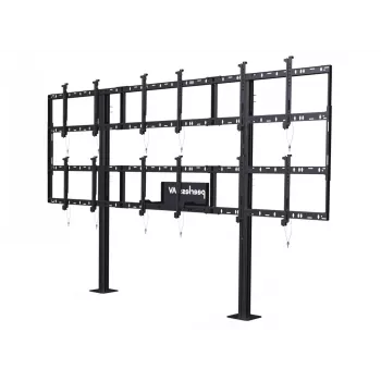 Peerless DS-S555-3X2 -multimediavaunu/teline, musta, multimediateline