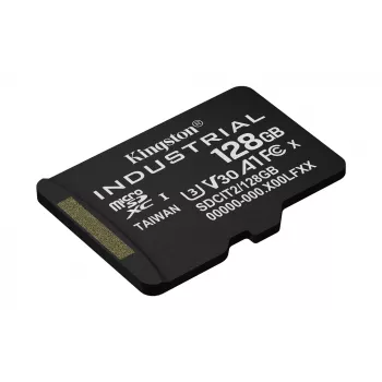 Kingston Technology 128GB microSDXC Industrial C10 A1 pSLC -kortti yksittäispakkaus ilman adapteria