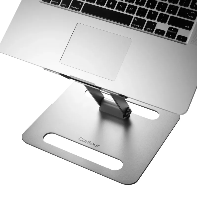 Kannettavan tietokoneen teline Contour Design Laptop Riser Steel harmaa korkeus 45-310mm