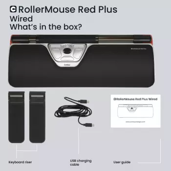 Contour Design RollerMouse Red Plus johdollinen ergonominen hiiri USB-C 2800 DPI