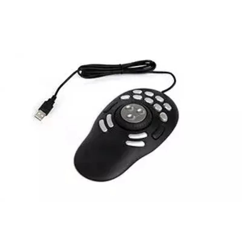 Multimedian ohjain Contour PRO v2 – USB, hopea/musta, 43×77,5×11,5 mm