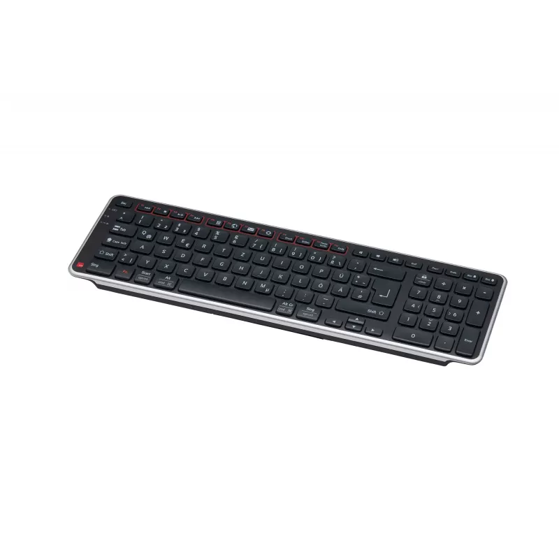 Contour Design Balance -näppäimistö DE, langaton, Full-Size (100 %), langaton, RF Wireless + USB, saksikytkimet, QWERTZ, musta