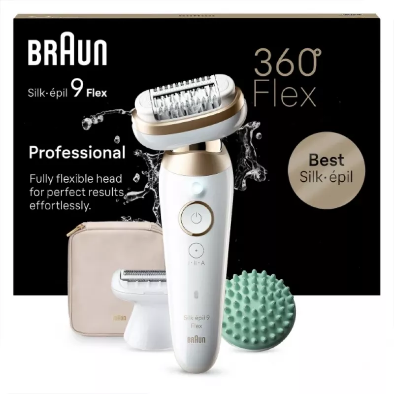 Braun Silk-épil 9 Flex 9-071 3D 40 pinsettiä kulta, valkoinen
