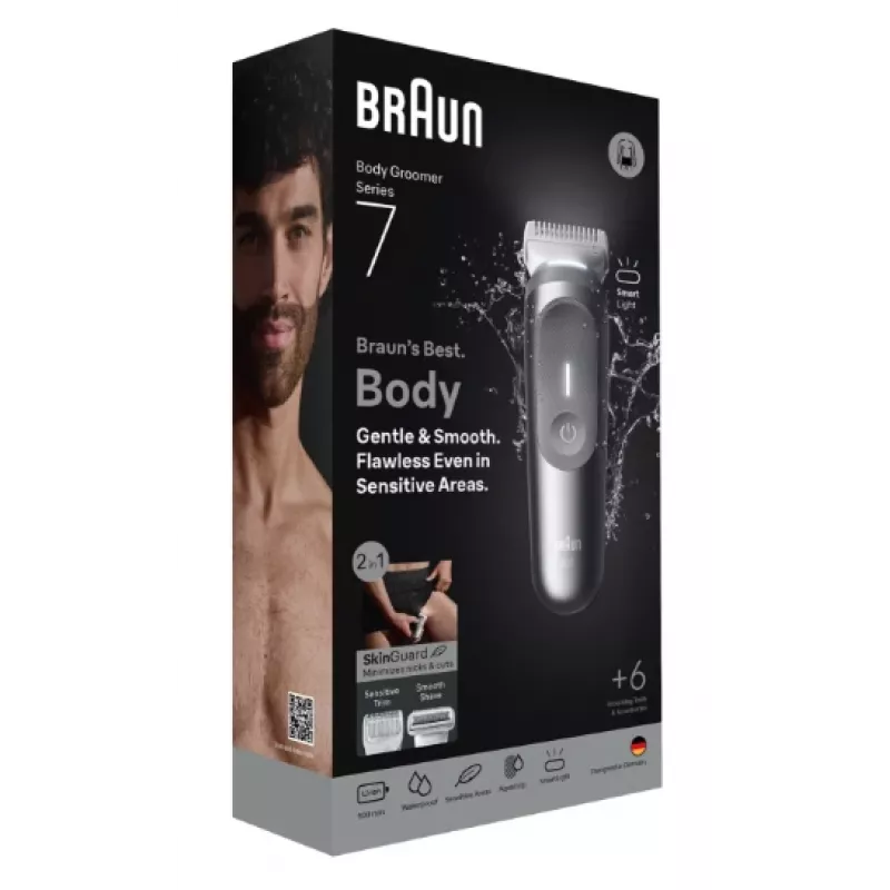 Body groomer Braun Series 7 BG7550 harmaa litiumioniakku