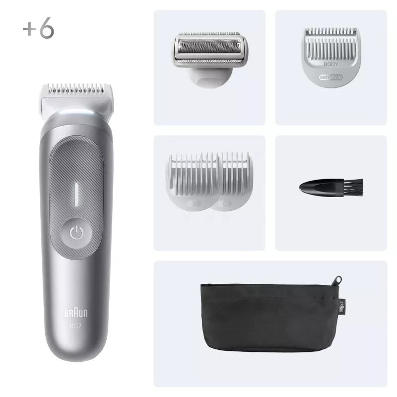 Body groomer Braun Series 7 BG7550 harmaa litiumioniakku