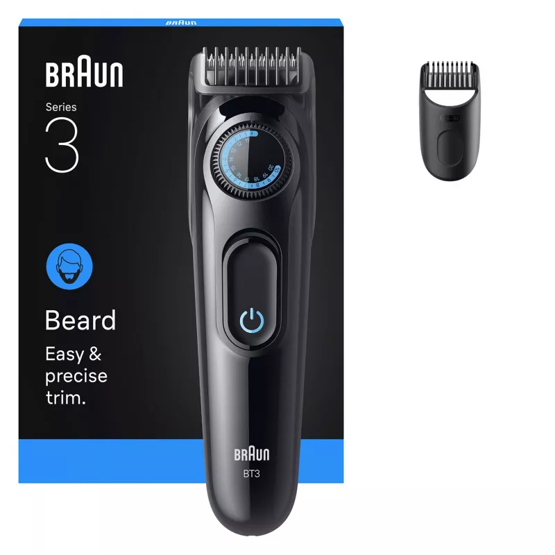 Partatrimmeri Braun BT3500 AC/paristo 20 musta tarkkuustrimmeri
