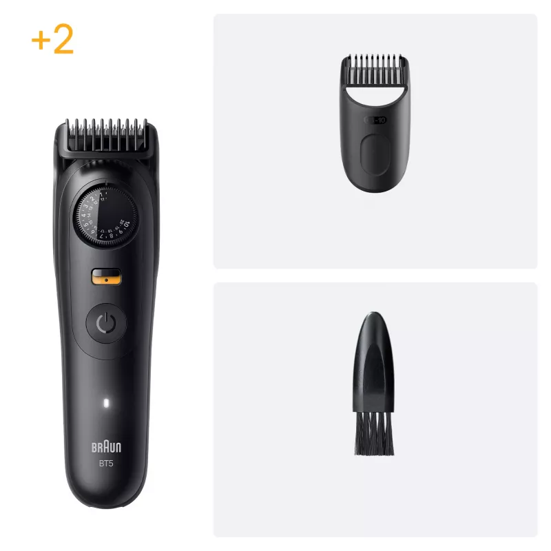 Braun BeardTrimmer 5 BT5500 partatrimmeri paristo 20 2 cm märkä & kuiva musta