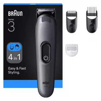 Braun AIO3500 hiustenleikkuukone/trimmeri musta, harmaa 14 nikkelimetallihydridi (NiMH)