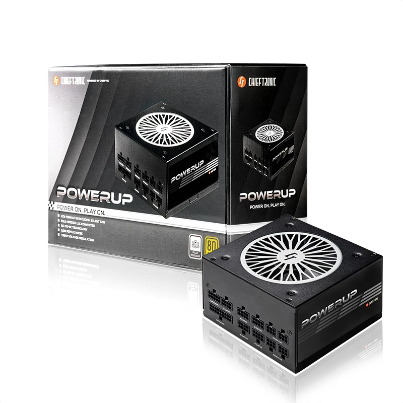 Chieftec PowerUp GPX-850FC virtalähde 850 W 20+4 pin ATX ATX musta