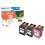 Peach 0F319640 mustepatruuna 3 kpl musta, syaani, magenta, keltainen