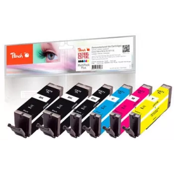 Peach monipakkaus Plus, yhteensopiva Canon PGI-570XL*2, CLI-571XL kanssa