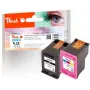 Peach PI300-808 mustepatruuna 2 kpl suuri (XL) riitto musta, syaani, magenta, keltainen