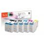 Peach 320402 mustepatruuna 5 kpl yhteensopiva suuri (XL) riitto musta, koralli, magenta, fotomusta, keltainen