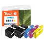 Peach PI300-865 mustepatruuna 5 kpl yhteensopiva suuri (XL) riitto musta, syaani, magenta, keltainen