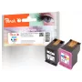Peach PI300-1045 mustepatruuna 2 kpl yhteensopiva musta, syaani, magenta, keltainen