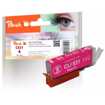 Peach PI100-501 mustepatruuna 1 kpl yhteensopiva vakiokesto magenta