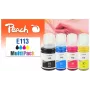 Peach 321322 mustepatruuna 4 kpl yhteensopiva vakiokesto musta, syaani, magenta, keltainen