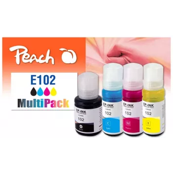 Peach 321328 mustepatruuna 4 kpl yhteensopiva vakio musta, syaani, magenta, keltainen